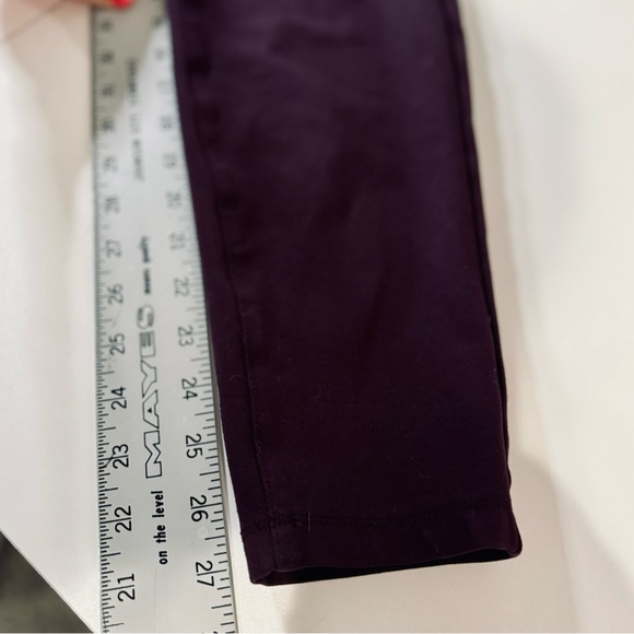 Liverpool Jeans Chloe Pull-On Knit Ankle Skinny Pant in Aubergine SZ 14/32 - Picture 12 of 16
